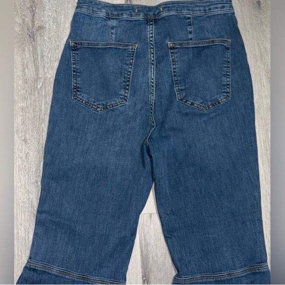 Free People Dark Blue Flare Jeans - Picture 3 of 6